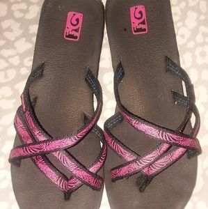 Teva Mush Flip flops size 10
